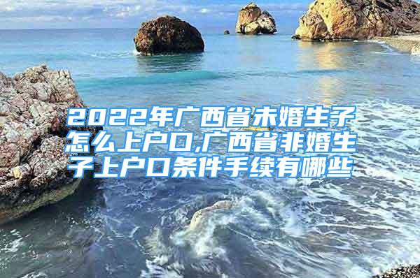 2022年廣西省未婚生子怎么上戶口,廣西省非婚生子上戶口條件手續(xù)有哪些