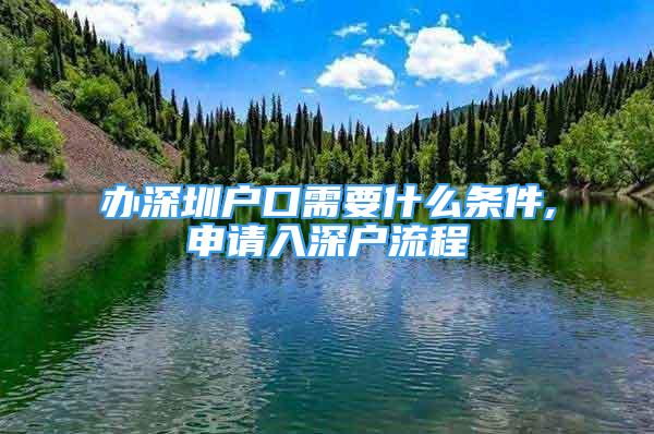 辦深圳戶口需要什么條件,申請(qǐng)入深戶流程