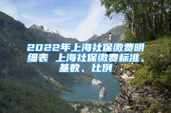 2022年上海社保繳費明細表 上海社保繳費標準、基數(shù)、比例