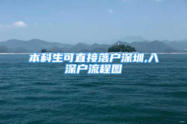 本科生可直接落戶深圳,入深戶流程圖