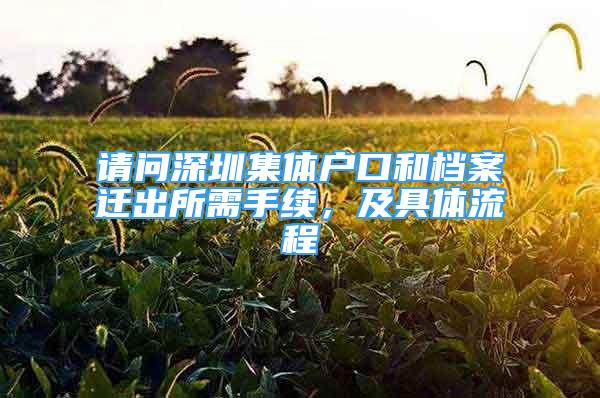 請問深圳集體戶口和檔案遷出所需手續(xù)，及具體流程