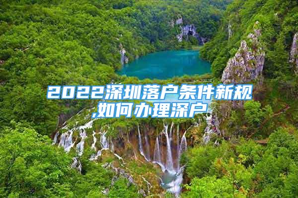 2022深圳落戶條件新規(guī),如何辦理深戶