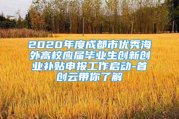 2020年度成都市優(yōu)秀海外高校應(yīng)屆畢業(yè)生創(chuàng)新創(chuàng)業(yè)補(bǔ)貼申報(bào)工作啟動(dòng)-首創(chuàng)云帶你了解