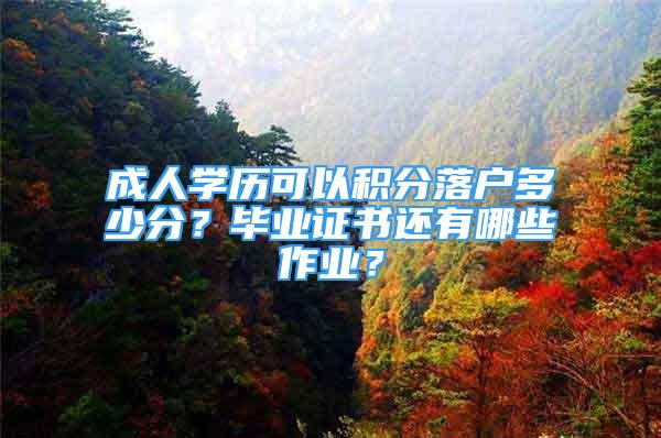 成人學(xué)歷可以積分落戶多少分？畢業(yè)證書還有哪些作業(yè)？