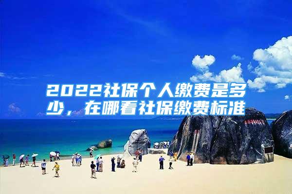 2022社保個(gè)人繳費(fèi)是多少，在哪看社保繳費(fèi)標(biāo)準(zhǔn)