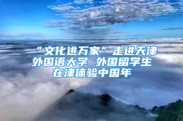 “文化進(jìn)萬家”走進(jìn)天津外國語大學(xué) 外國留學(xué)生在津體驗(yàn)中國年