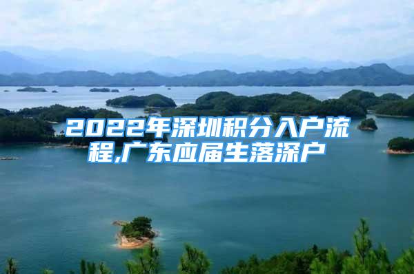 2022年深圳積分入戶流程,廣東應(yīng)屆生落深戶