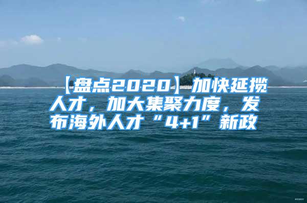 【盤點2020】加快延攬人才，加大集聚力度，發(fā)布海外人才“4+1”新政