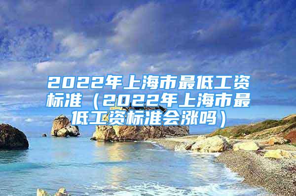 2022年上海市最低工資標準（2022年上海市最低工資標準會漲嗎）