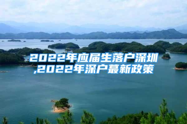 2022年應(yīng)屆生落戶深圳,2022年深戶蕞新政策