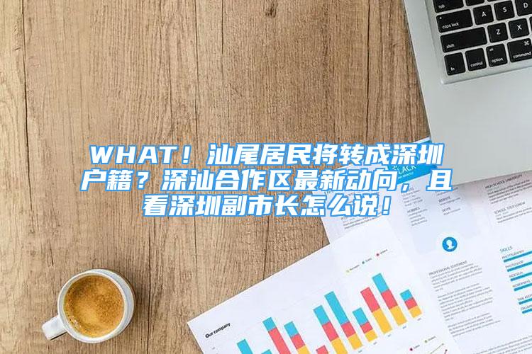 WHAT！汕尾居民將轉(zhuǎn)成深圳戶籍？深汕合作區(qū)最新動(dòng)向，且看深圳副市長(zhǎng)怎么說(shuō)！