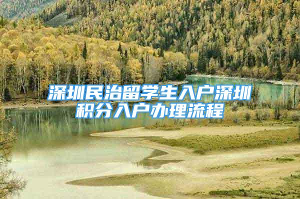 深圳民治留學(xué)生入戶(hù)深圳積分入戶(hù)辦理流程