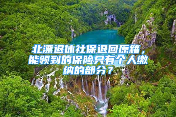 北漂退休社保退回原籍，能領(lǐng)到的保險(xiǎn)只有個(gè)人繳納的部分？