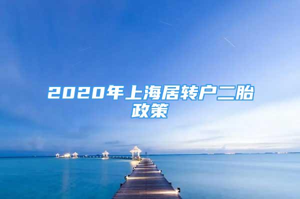 2020年上海居轉(zhuǎn)戶二胎政策