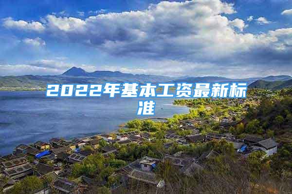 2022年基本工資最新標(biāo)準(zhǔn)