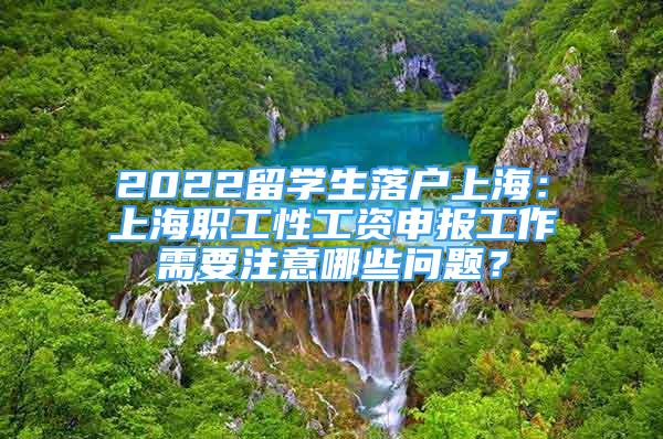 2022留學(xué)生落戶上海：上海職工性工資申報(bào)工作需要注意哪些問題？