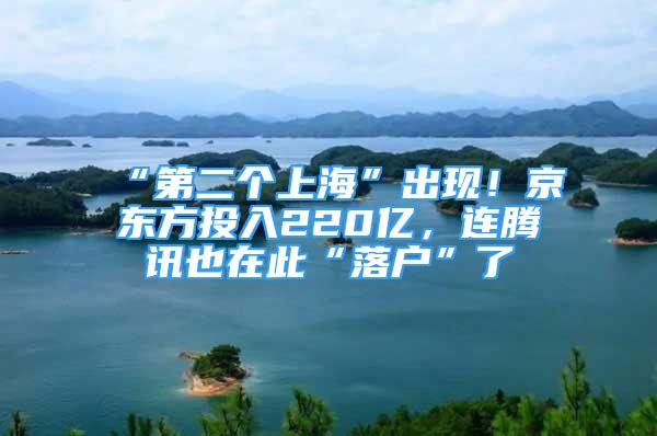 “第二個(gè)上?！背霈F(xiàn)！京東方投入220億，連騰訊也在此“落戶”了