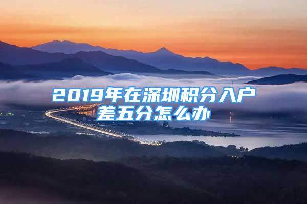 2019年在深圳積分入戶(hù)差五分怎么辦