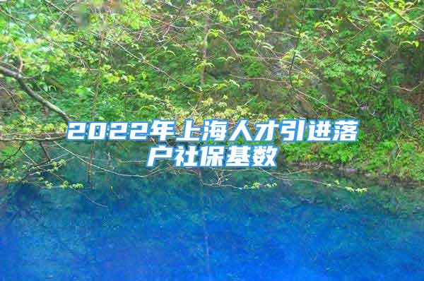 2022年上海人才引進落戶社保基數(shù)