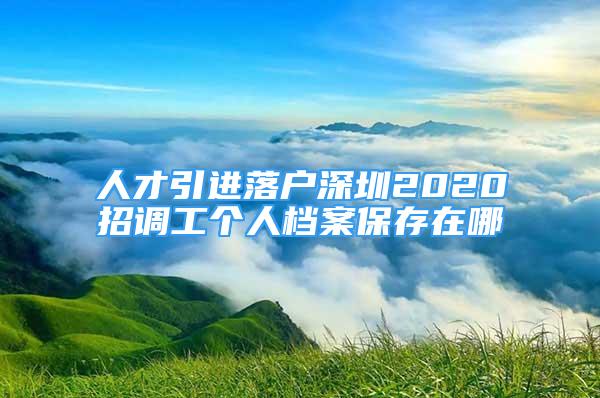 人才引進落戶深圳2020招調(diào)工個人檔案保存在哪