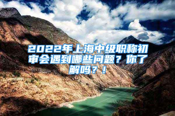 2022年上海中級(jí)職稱初審會(huì)遇到哪些問題？你了解嗎？!