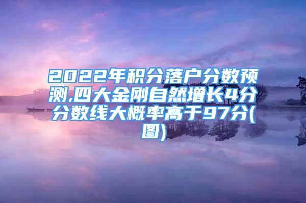 2022年積分落戶分?jǐn)?shù)預(yù)測(cè),四大金剛自然增長(zhǎng)4分分?jǐn)?shù)線大概率高于97分(圖)