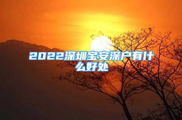 2022深圳寶安深戶有什么好處