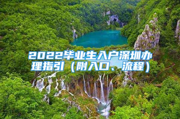 2022畢業(yè)生入戶深圳辦理指引（附入口、流程）