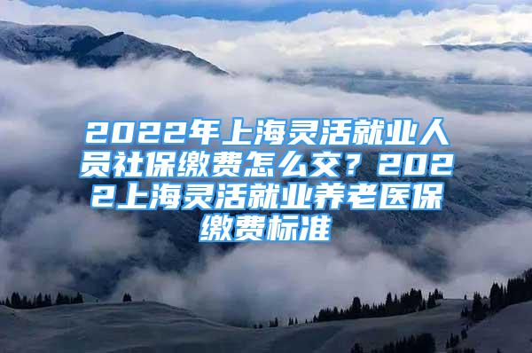 2022年上海靈活就業(yè)人員社保繳費(fèi)怎么交？2022上海靈活就業(yè)養(yǎng)老醫(yī)保繳費(fèi)標(biāo)準(zhǔn)