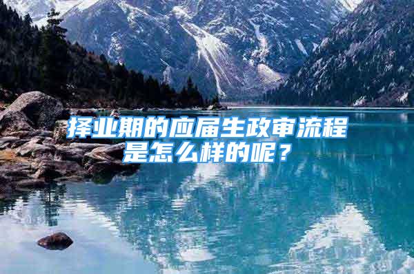 擇業(yè)期的應屆生政審流程是怎么樣的呢？