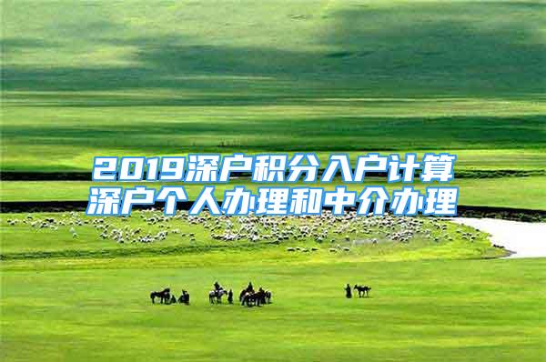 2019深戶積分入戶計算深戶個人辦理和中介辦理