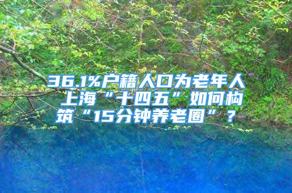 36.1%戶籍人口為老年人 上海“十四五”如何構(gòu)筑“15分鐘養(yǎng)老圈”？