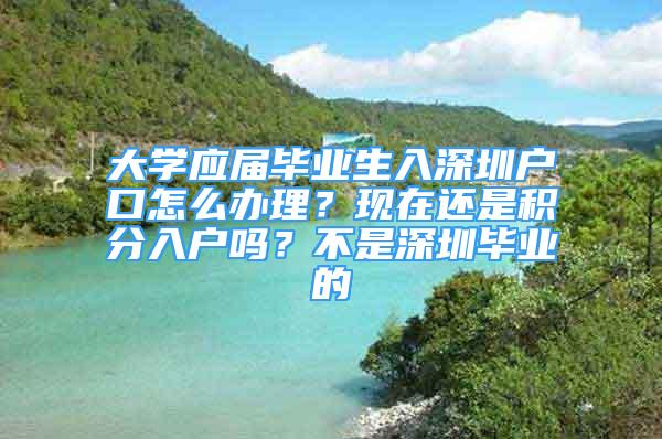 大學應屆畢業(yè)生入深圳戶口怎么辦理？現(xiàn)在還是積分入戶嗎？不是深圳畢業(yè)的