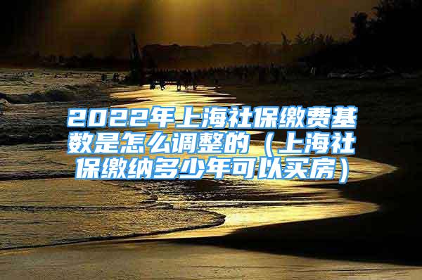 2022年上海社保繳費基數(shù)是怎么調(diào)整的（上海社保繳納多少年可以買房）