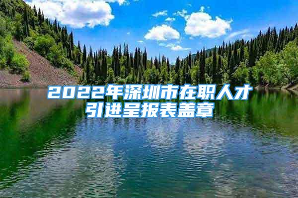 2022年深圳市在職人才引進(jìn)呈報表蓋章