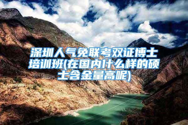 深圳人氣免聯(lián)考雙證博士培訓班(在國內(nèi)什么樣的碩士含金量高呢)