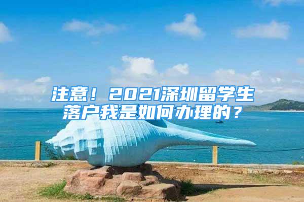 注意！2021深圳留學(xué)生落戶我是如何辦理的？