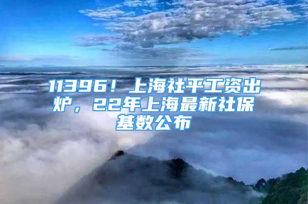 11396！上海社平工資出爐，22年上海最新社?；鶖?shù)公布