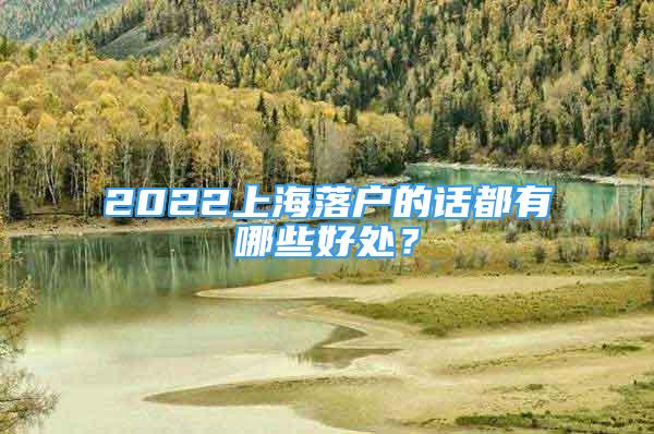 2022上海落戶的話都有哪些好處？