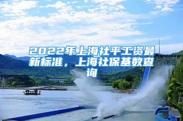 2022年上海社平工資最新標(biāo)準(zhǔn)，上海社?；鶖?shù)查詢