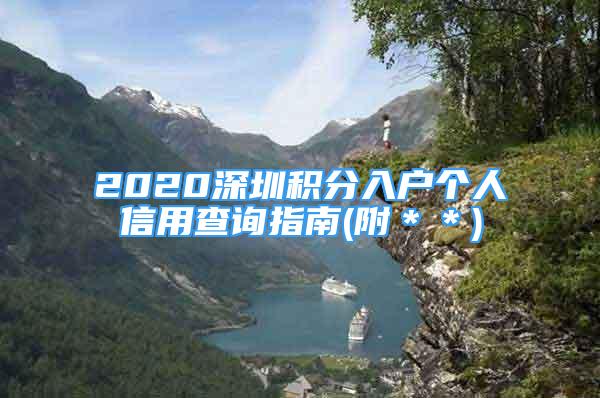 2020深圳積分入戶個(gè)人信用查詢指南(附＊＊)