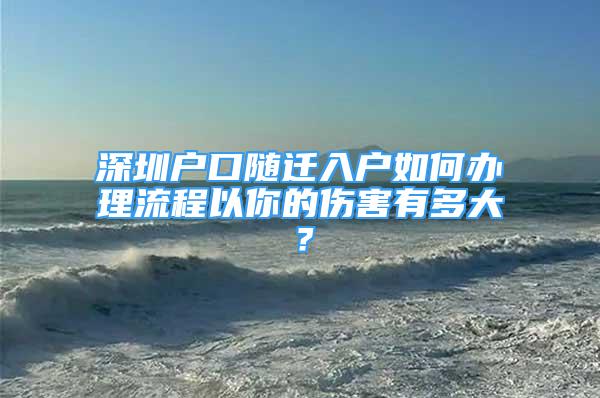 深圳戶口隨遷入戶如何辦理流程以你的傷害有多大？