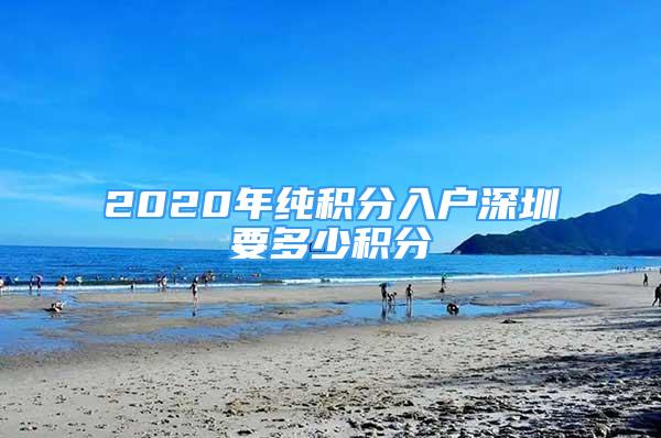 2020年純積分入戶深圳要多少積分