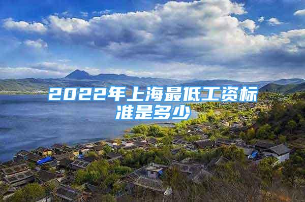 2022年上海最低工資標準是多少