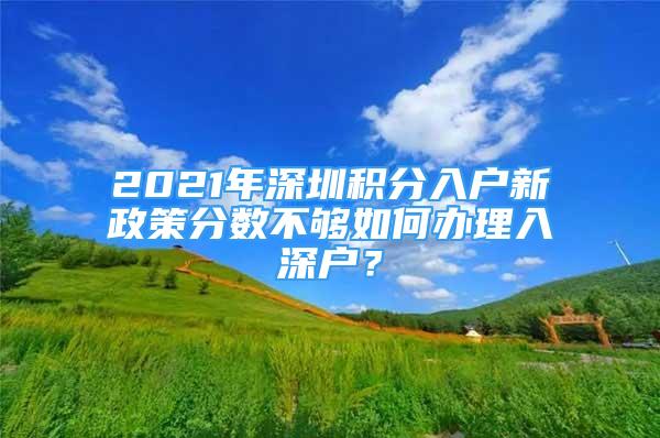 2021年深圳積分入戶新政策分?jǐn)?shù)不夠如何辦理入深戶？