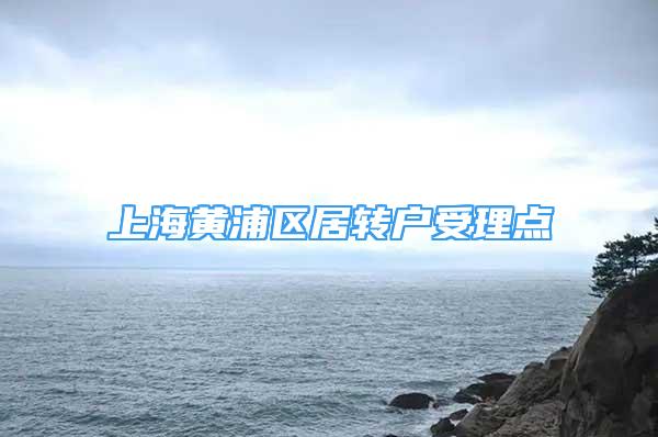 上海黃浦區(qū)居轉(zhuǎn)戶受理點(diǎn)