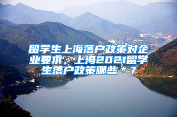 留學(xué)生上海落戶政策對企業(yè)要求，上海2021留學(xué)生落戶政策哪些＊？