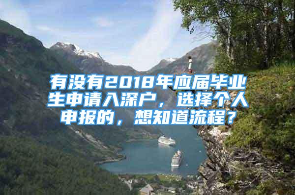 有沒有2018年應屆畢業(yè)生申請入深戶，選擇個人申報的，想知道流程？