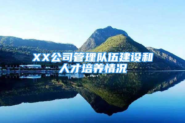 XX公司管理隊伍建設和人才培養(yǎng)情況