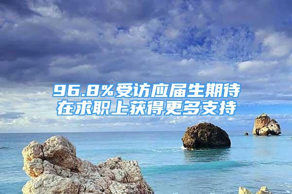 96.8%受訪應(yīng)屆生期待在求職上獲得更多支持